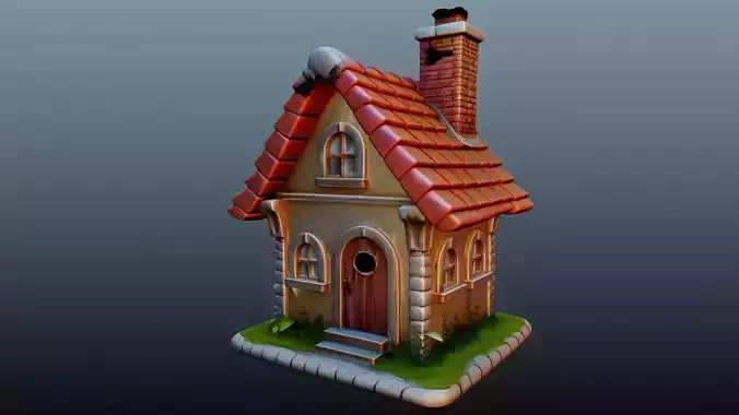 Mediaval fantasy house  3D model