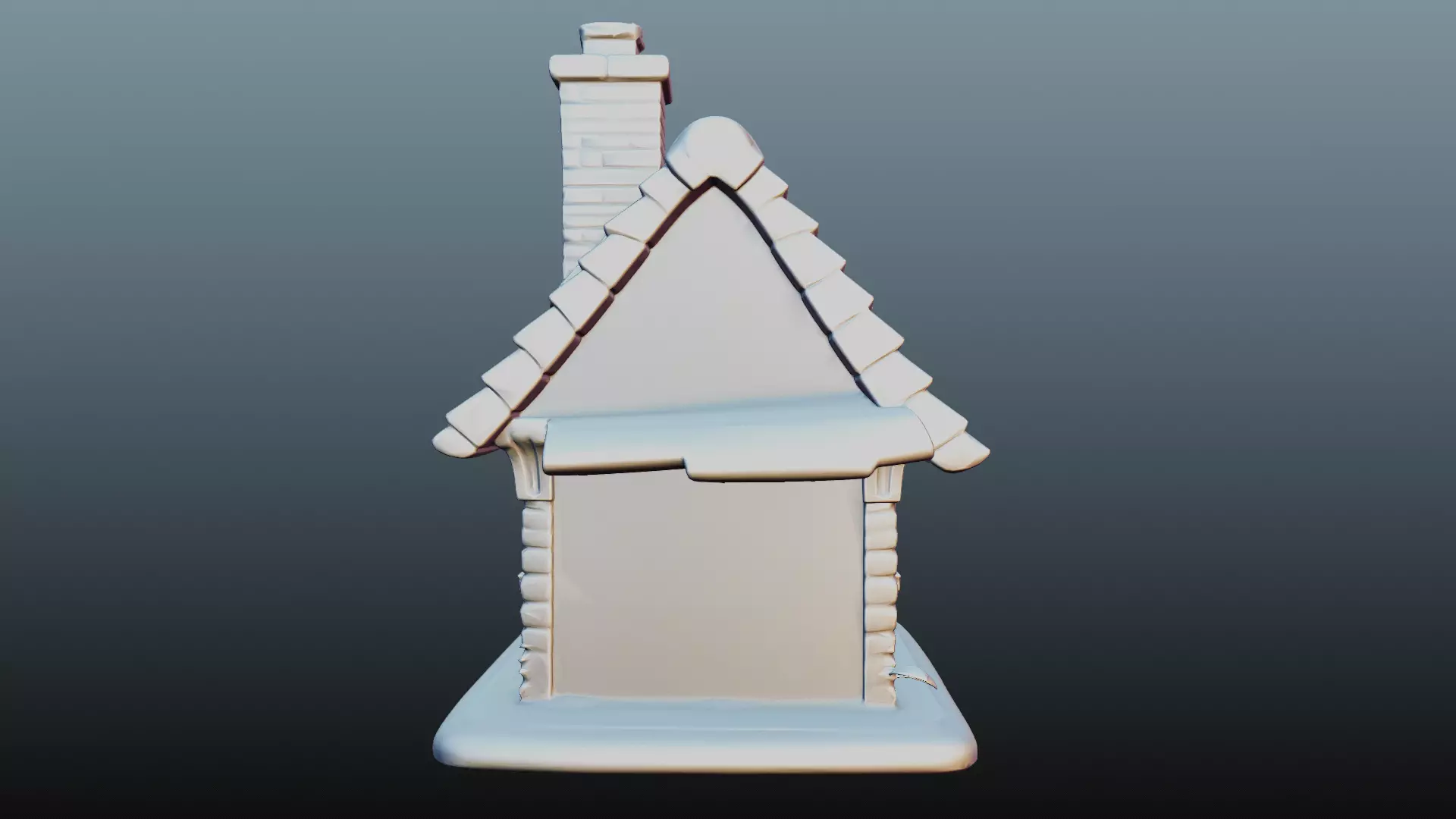 Mediaval fantasy house  3D model_7