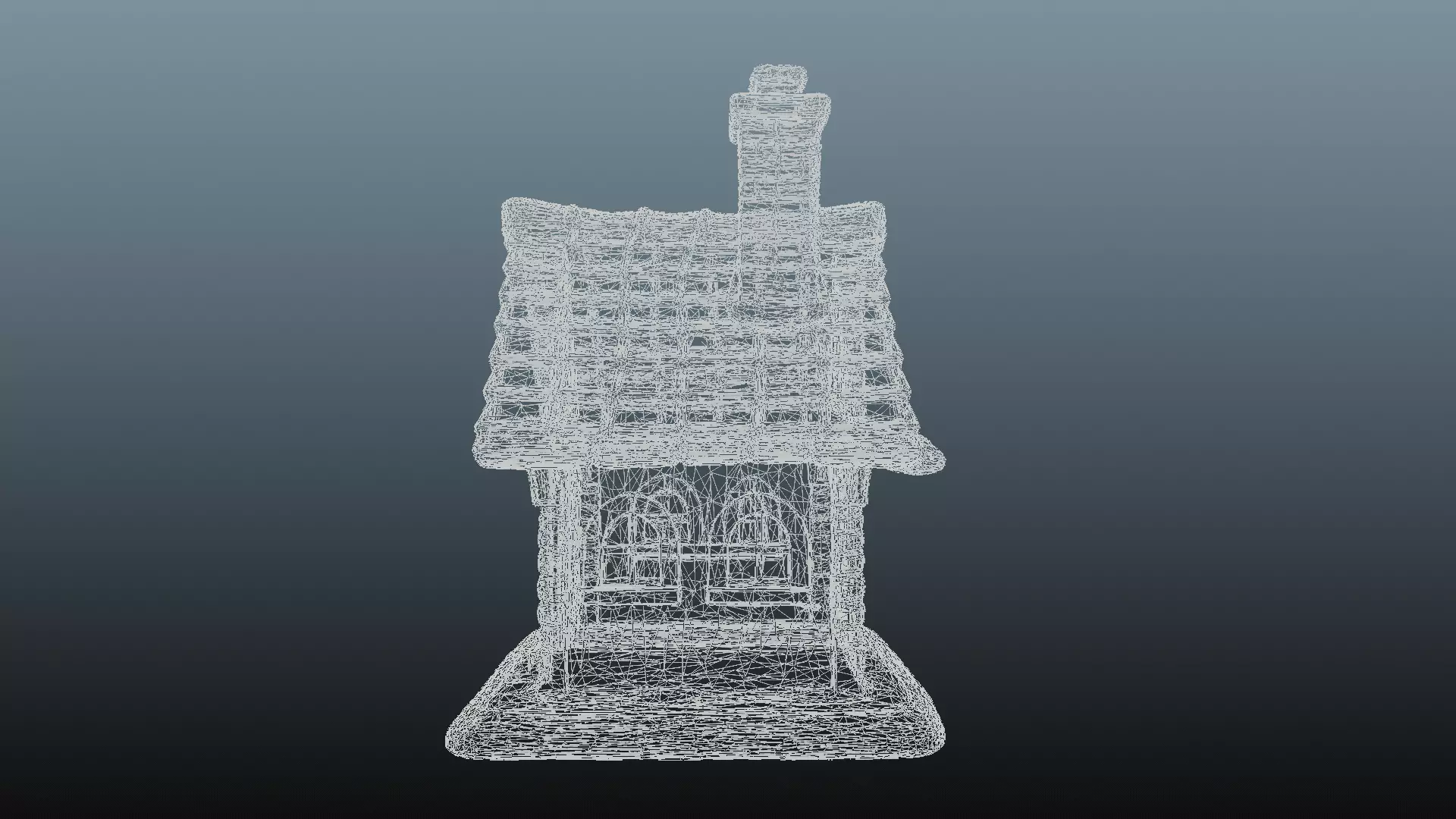 Mediaval fantasy house  3D model_12