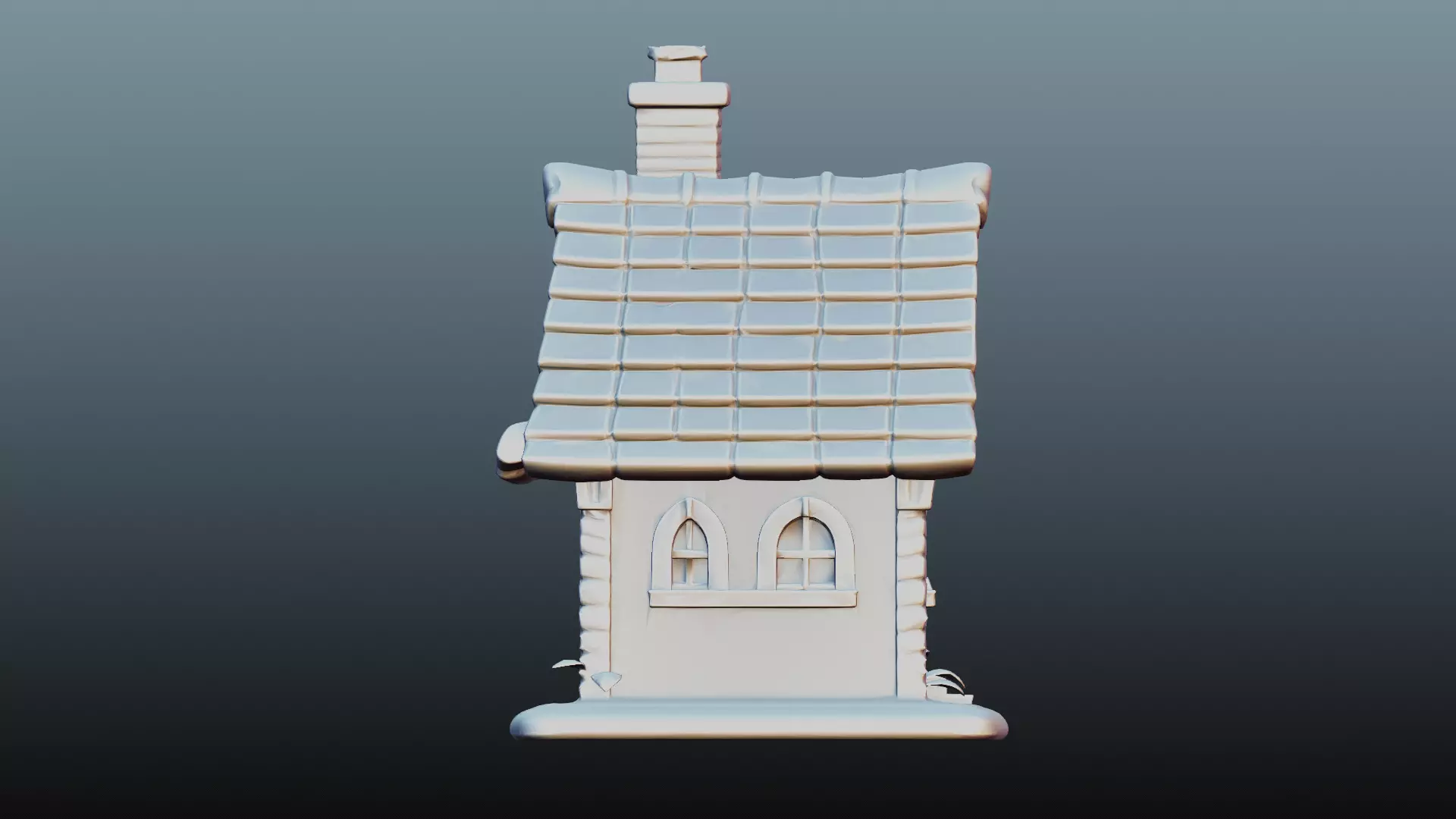 Mediaval fantasy house  3D model_8