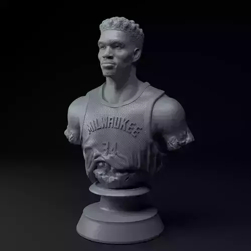 Giannis Antetokounmpo Basketball Premium Bust STL
