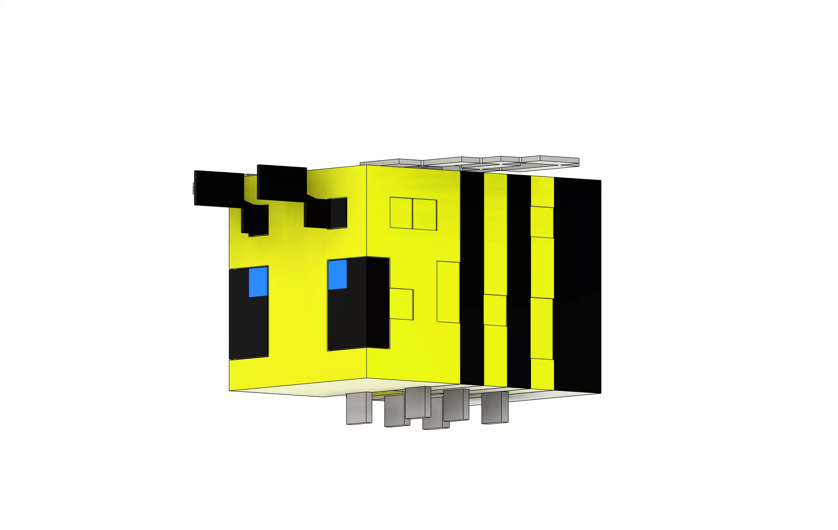 3d printed minecraft bee perfect for minecraft fans 3D print model_6