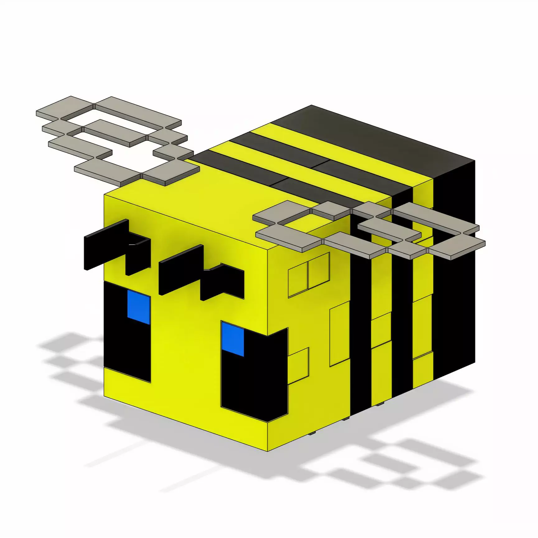 3d printed minecraft bee perfect for minecraft fans 3D print model_7