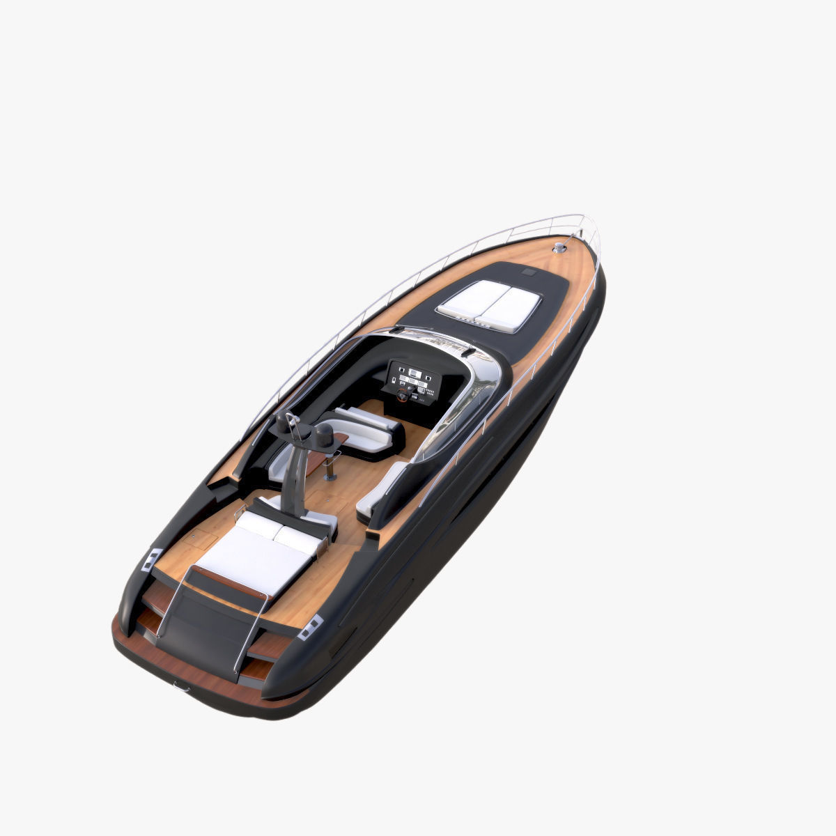 SpeedBoat Riva63Virtus 3D model_4