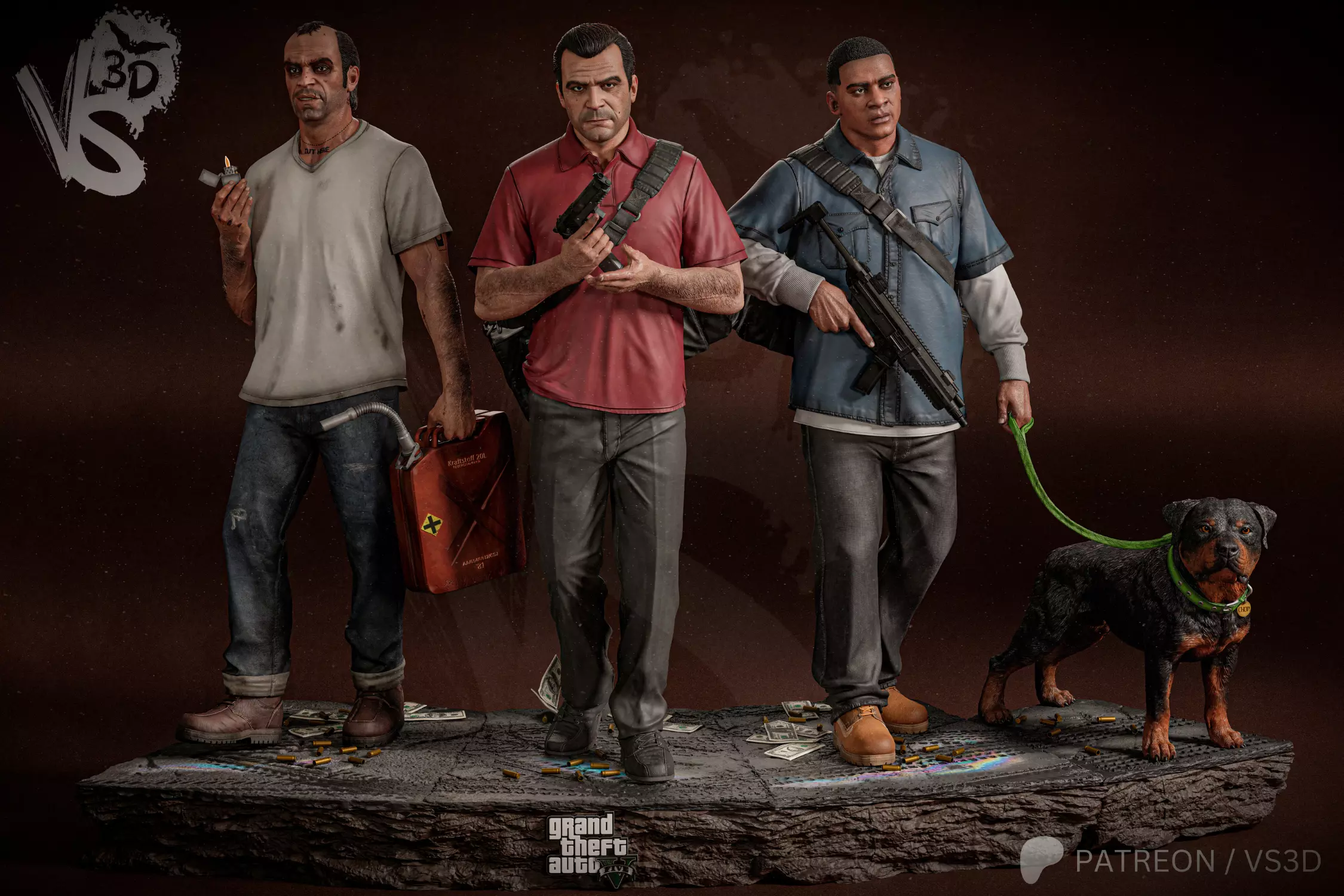 V Diorama 3D print model