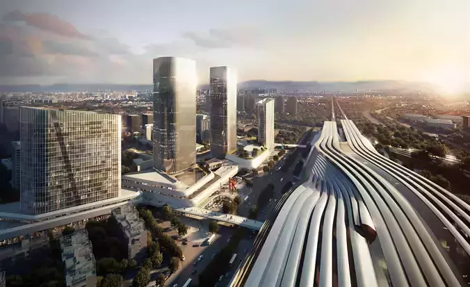 High Speed Rail Transit Oriented Business District