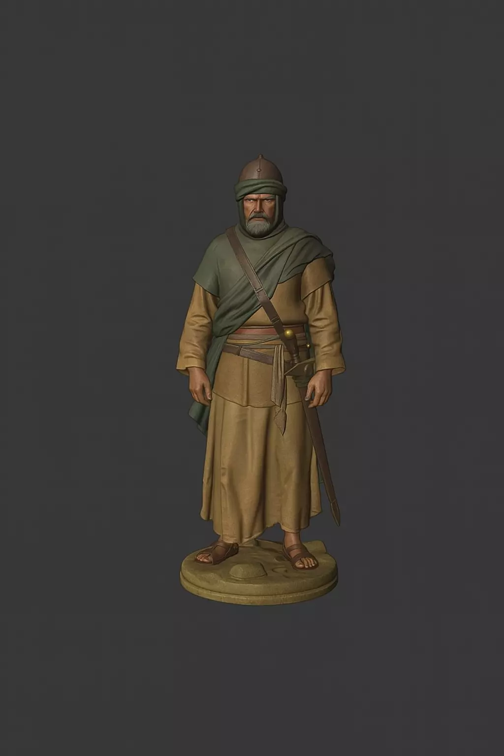 Arab Warrior STL Model for 3D Printing 3D print model_0