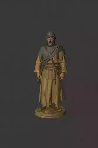 Arab Warrior STL Model for 3D Printing