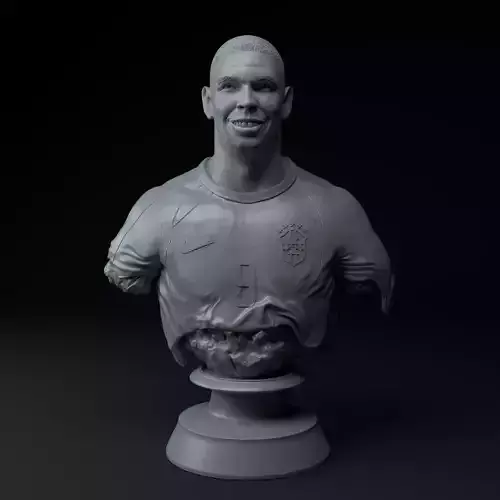 Ronaldo Nazario Football Premium Bust STL