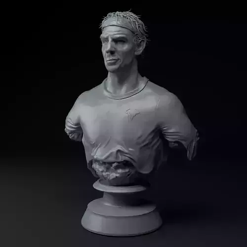 Rafael Nadal Tennis Premium Bust STL