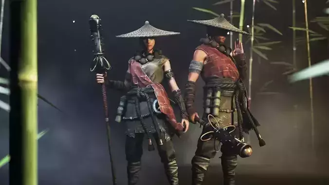 Stylized Samurai Monk 3D Character