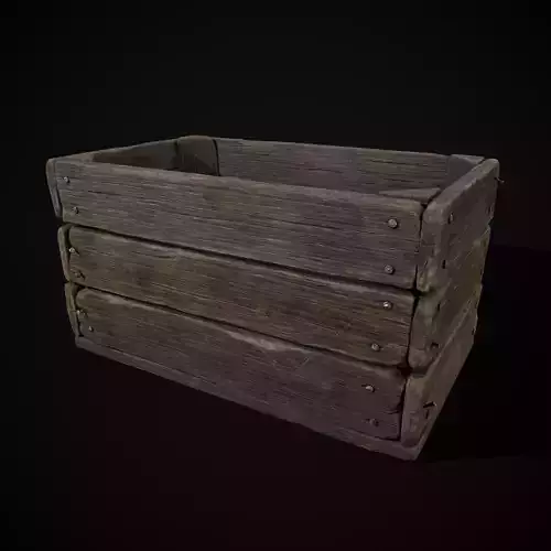  Simple Old Wooden Crate 
