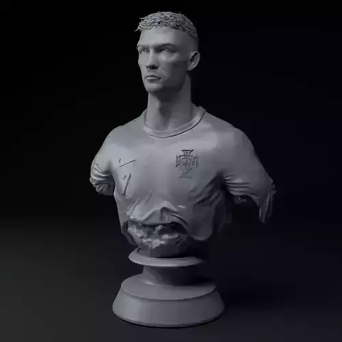 Cristiano Ronaldo Premium Bust STL