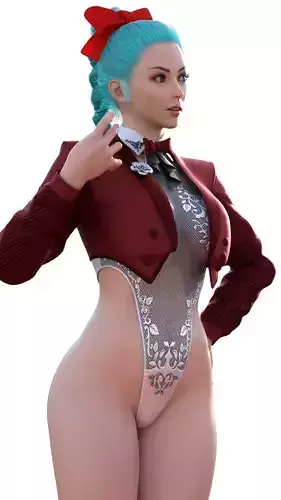 Bulma Briefs  Hyperrealistic Tuxedo Style 