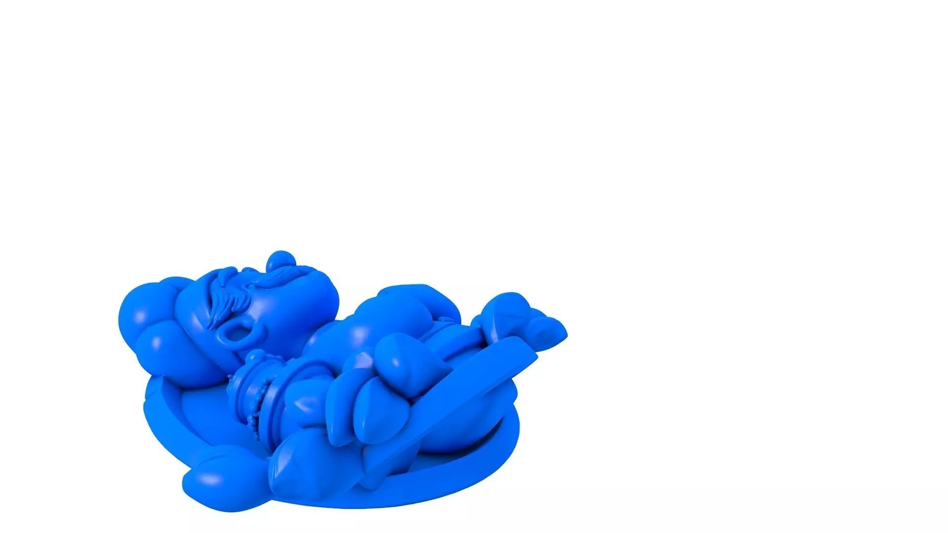 Chef Hippo - Cartoon Chef - Chef Pig - Chef Character  3D print model_1