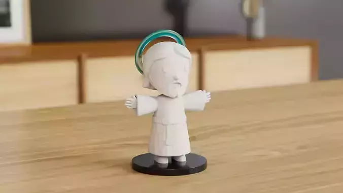Cute Jesus 3D Print Model