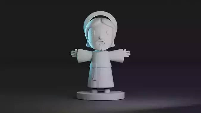 Cute Jesus 3D Print Model