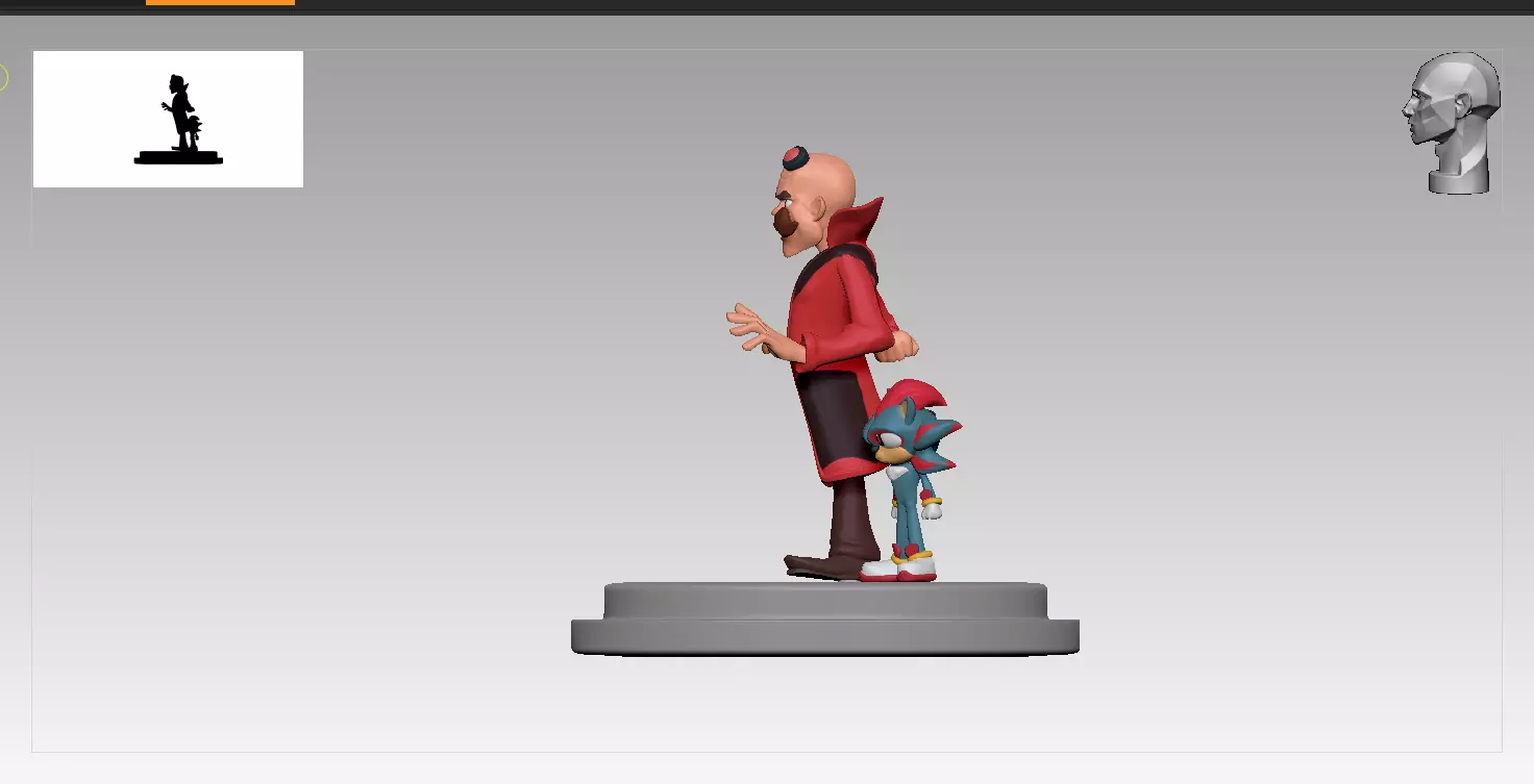 Robotnik - Figurine 3D print model_5