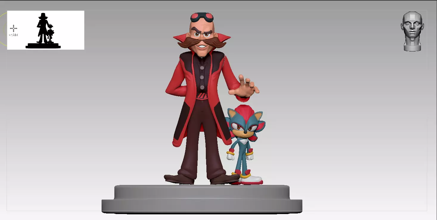 Robotnik - Figurine 3D print model_3