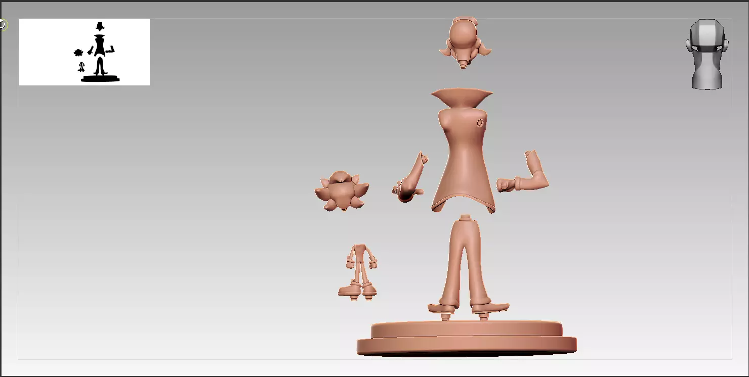 Robotnik - Figurine 3D print model_7