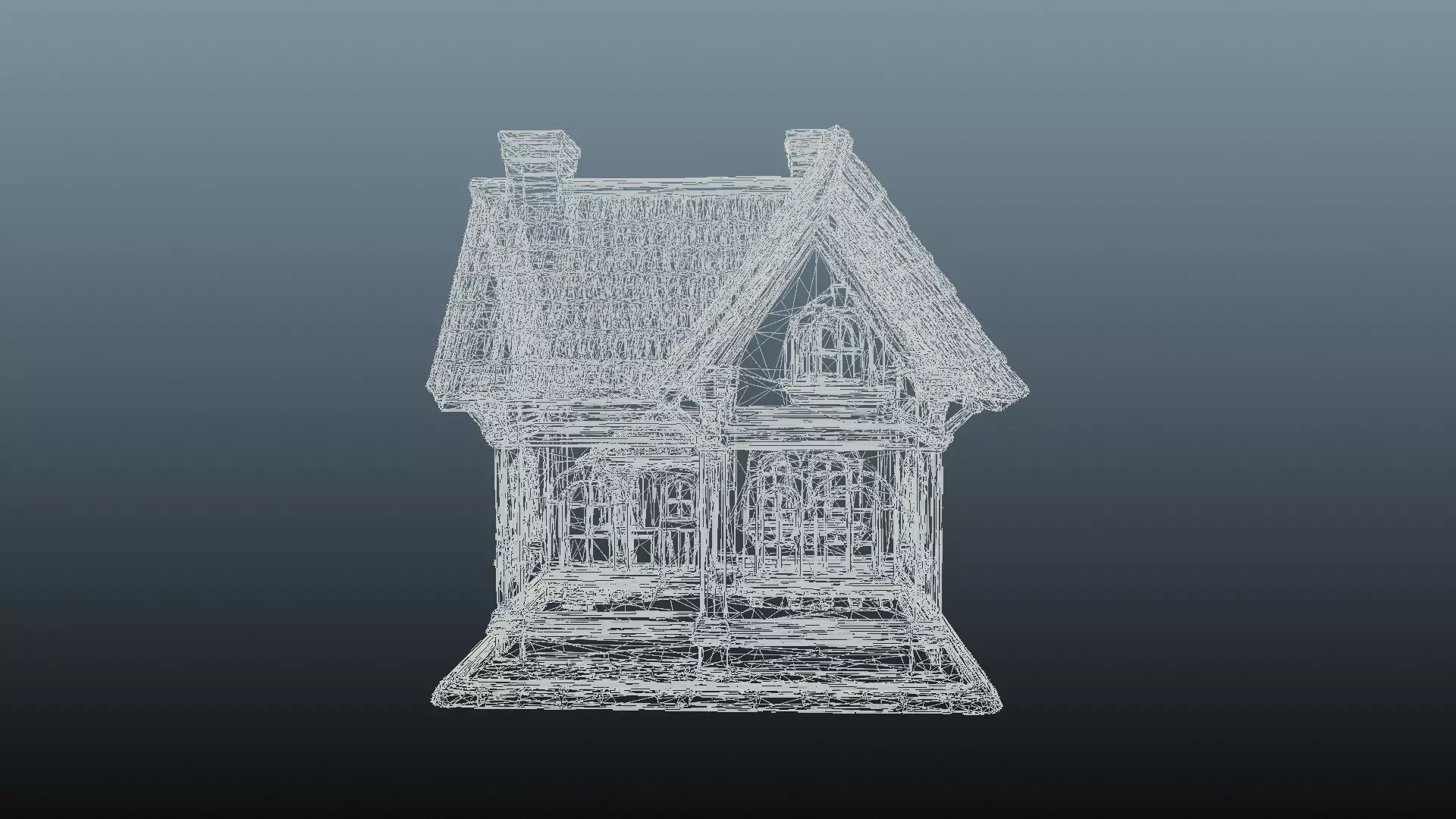 Mediaval fantasy house EM-11 3D model_11
