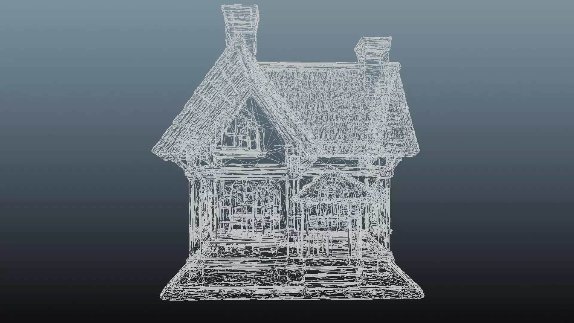 Mediaval fantasy house EM-11 3D model_10