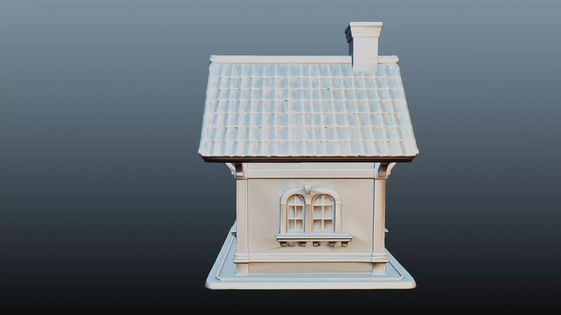 Mediaval fantasy house EM-11 3D model_9