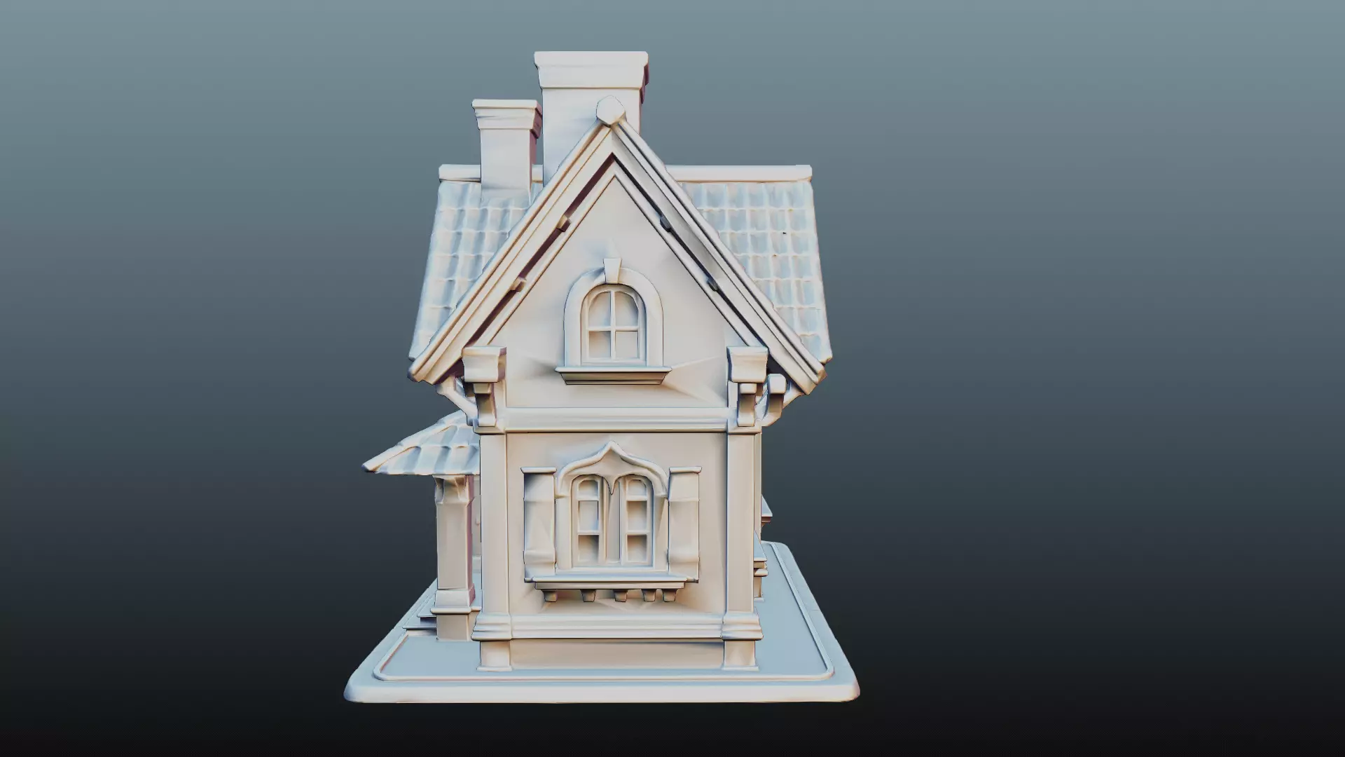 Mediaval fantasy house EM-11 3D model_8