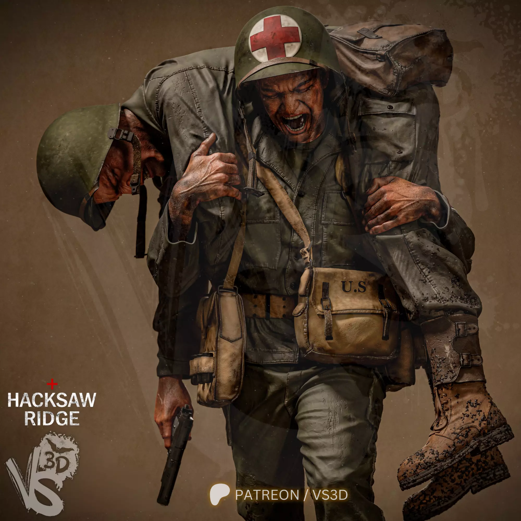 Hacksaw Ridge 3D print model