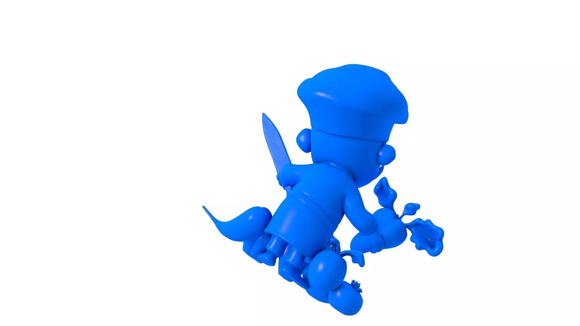 Chef Hippo - Cartoon Chef - Chef Pig - Chef Character  3D print model_2