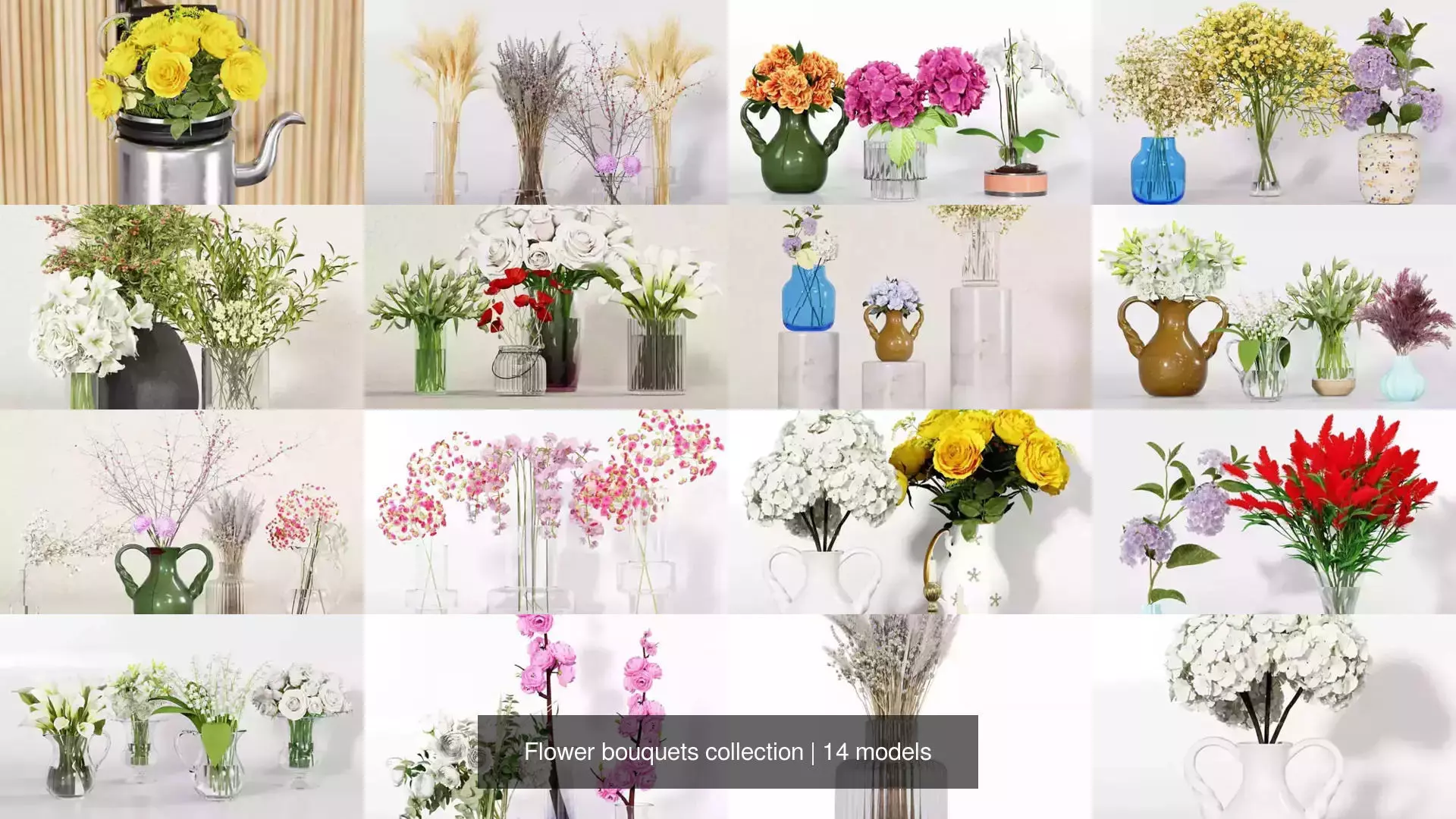 Flower bouquets collection _0