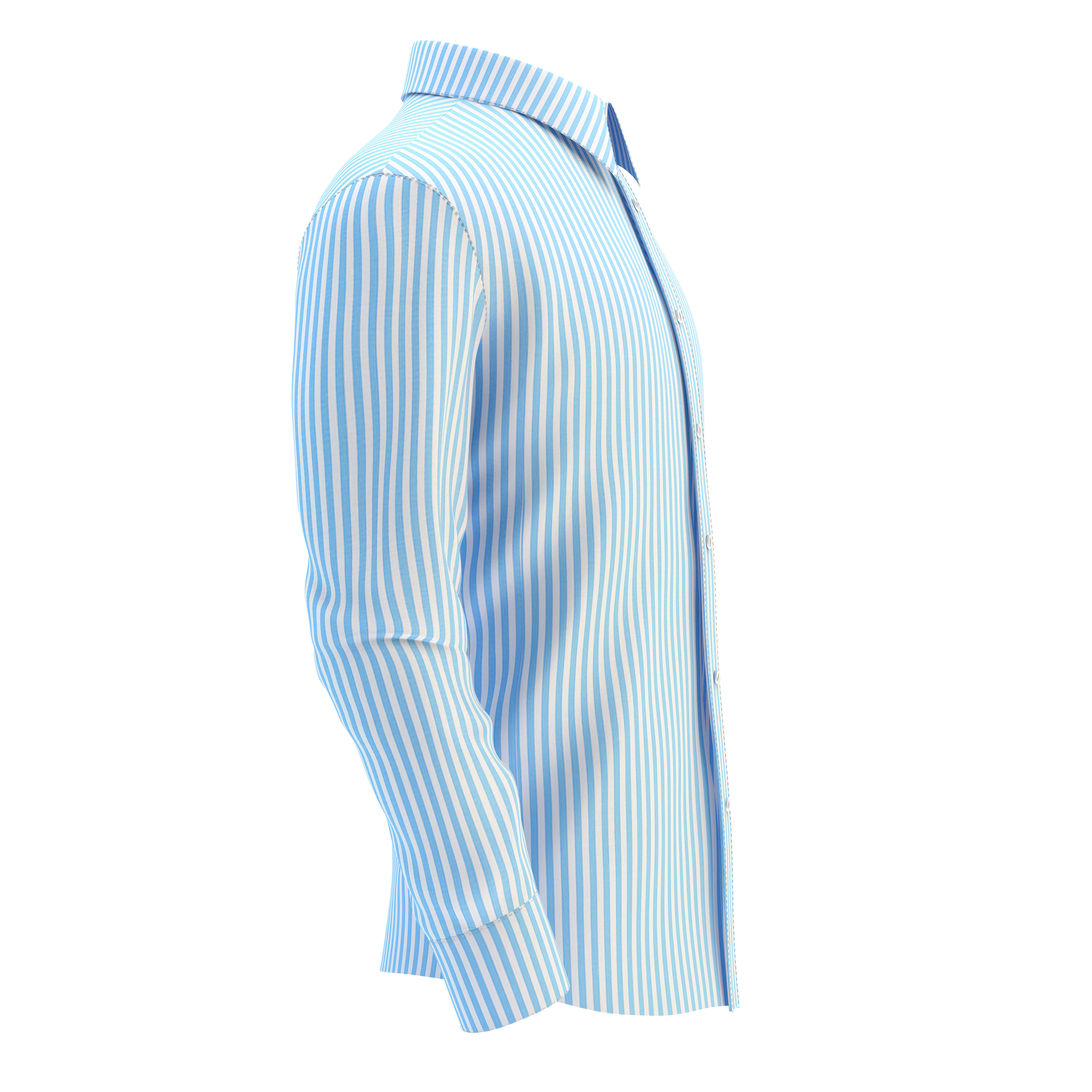 Shirt Blue 3D model_21
