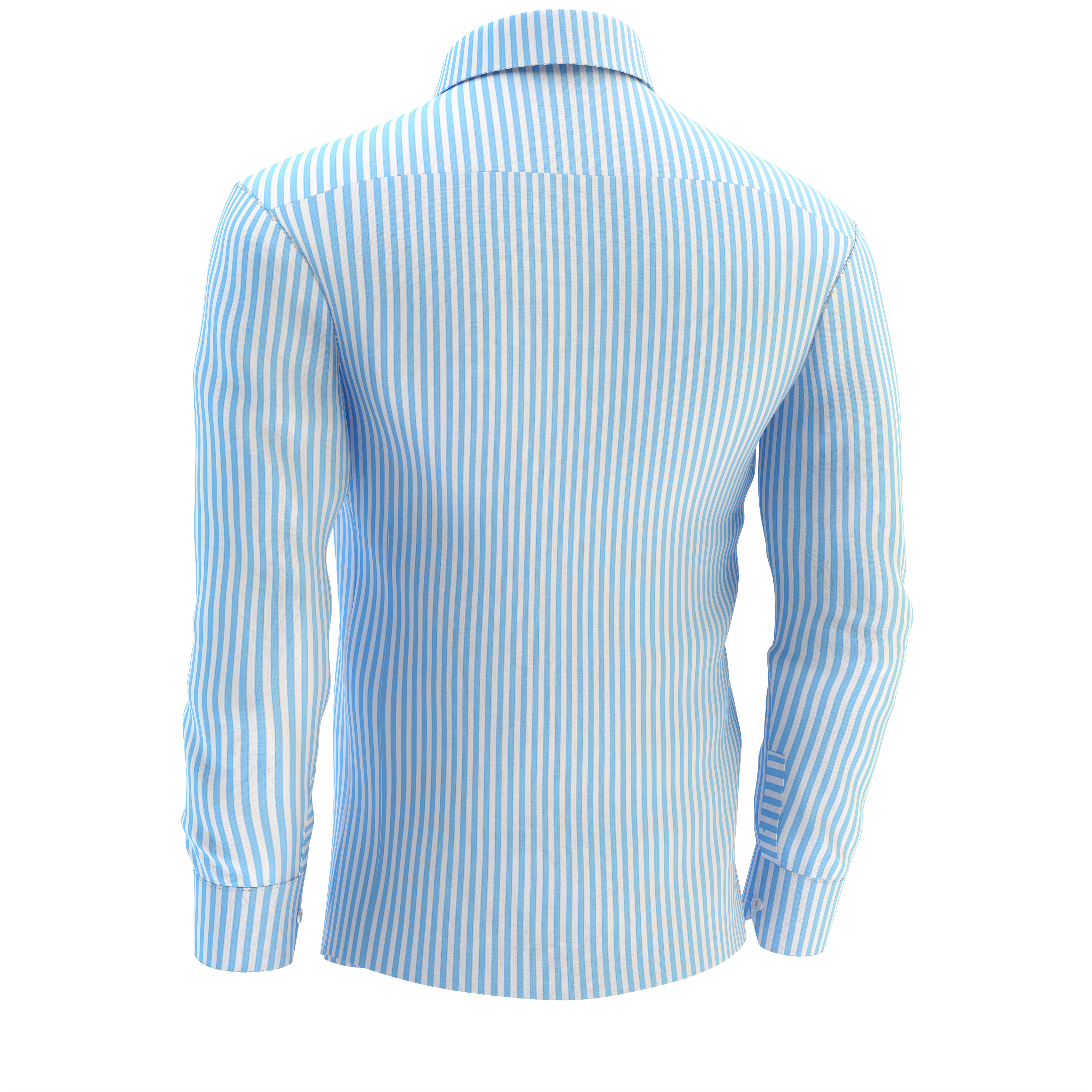 Shirt Blue 3D model_18