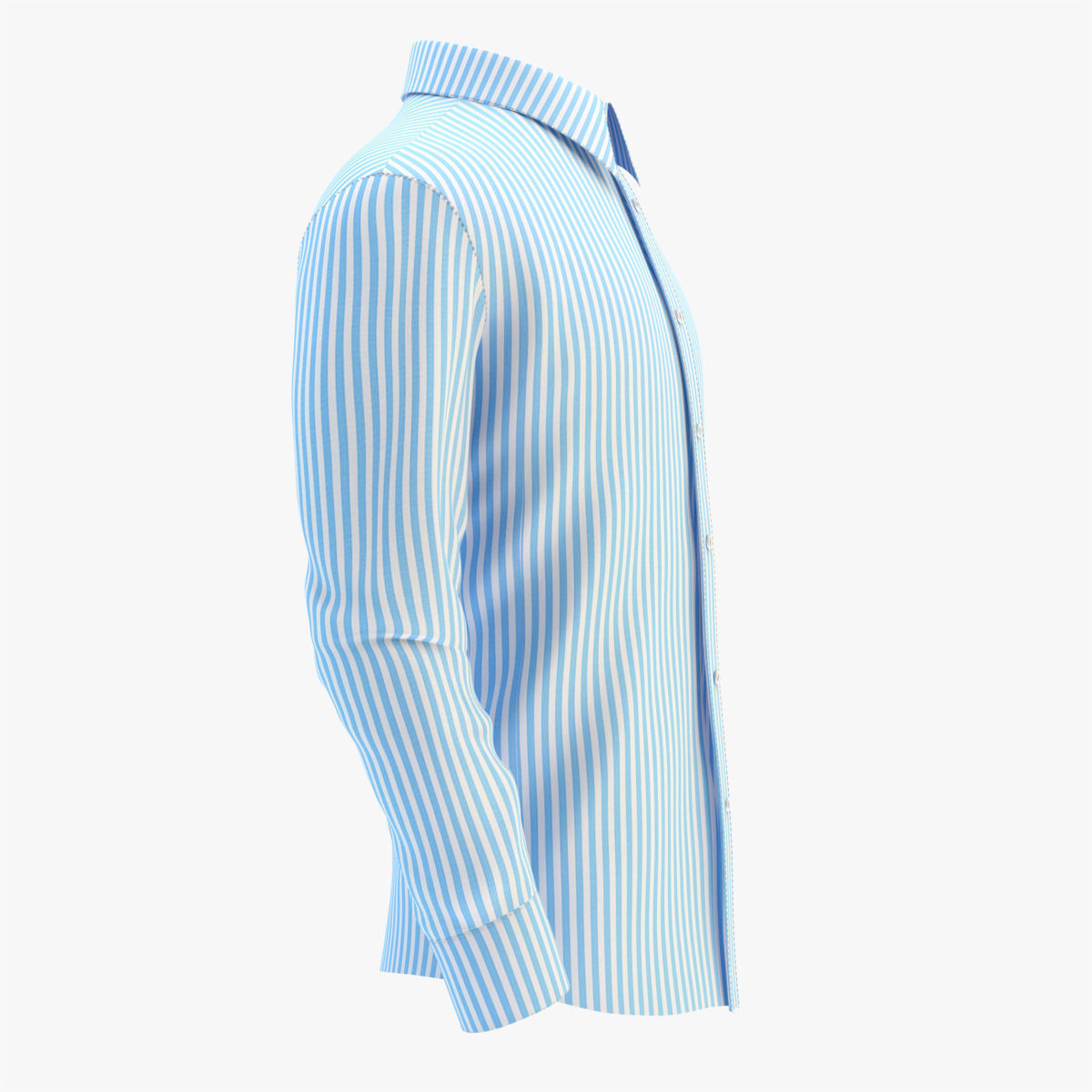 Shirt Blue 3D model_47