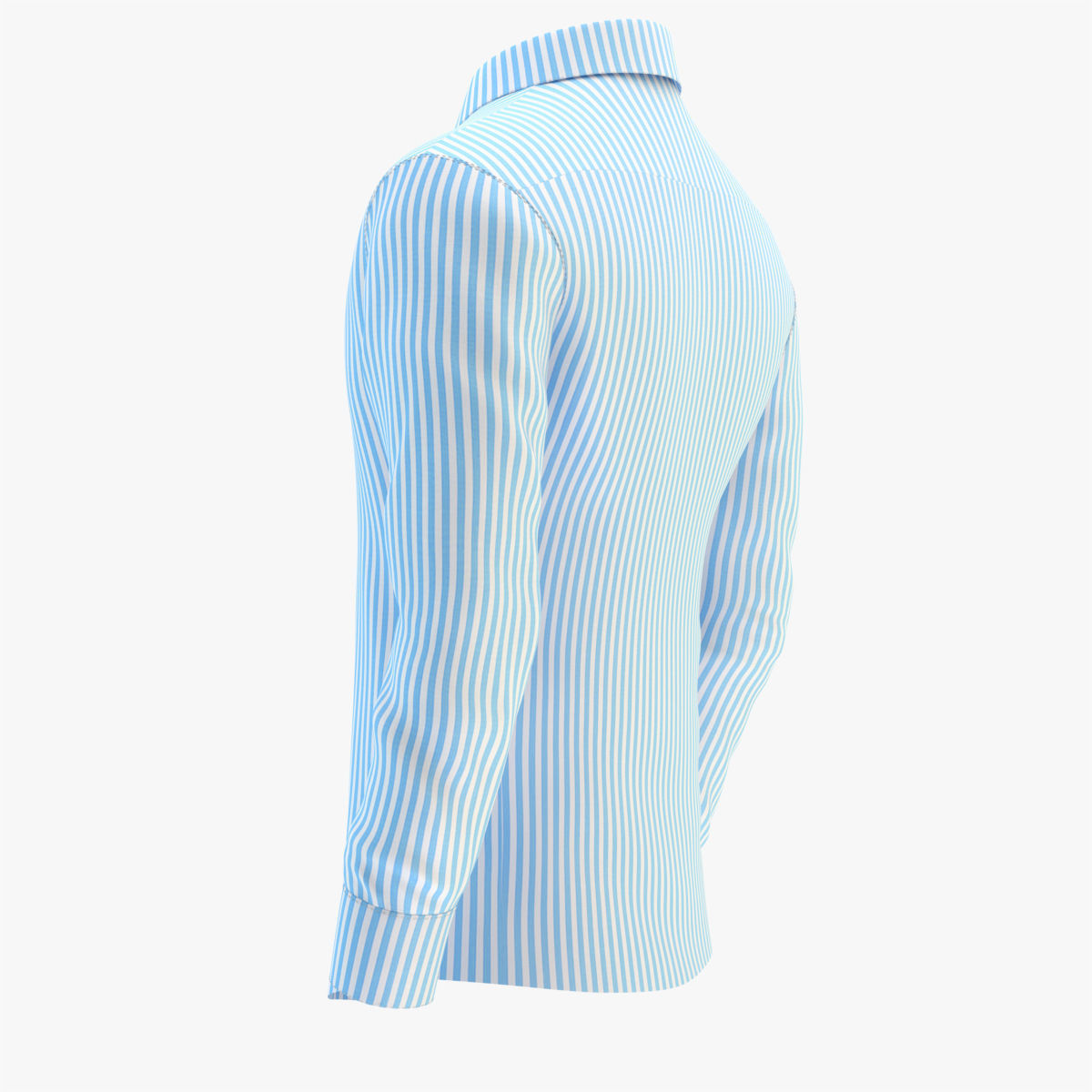 Shirt Blue 3D model_19