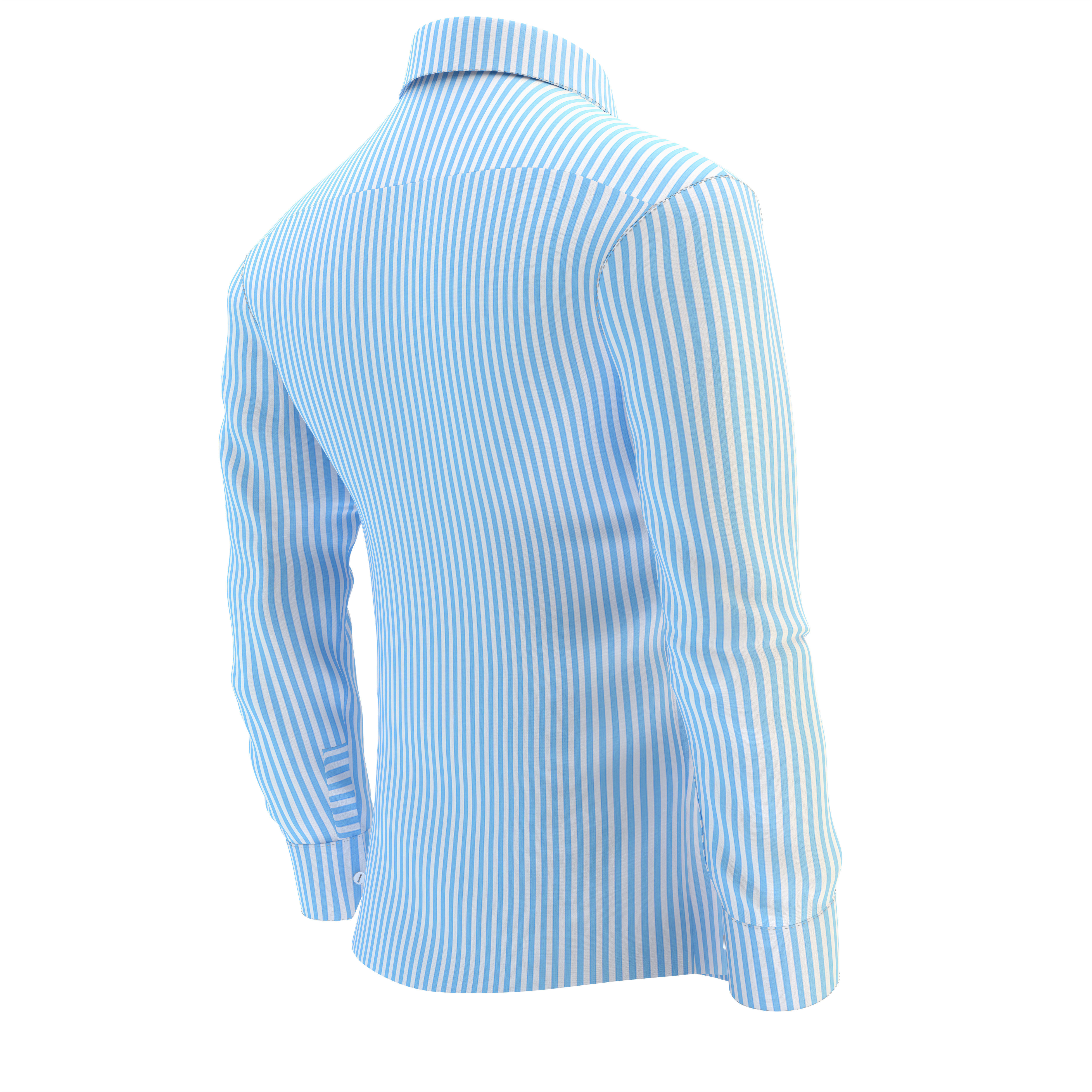 Shirt Blue 3D model_40