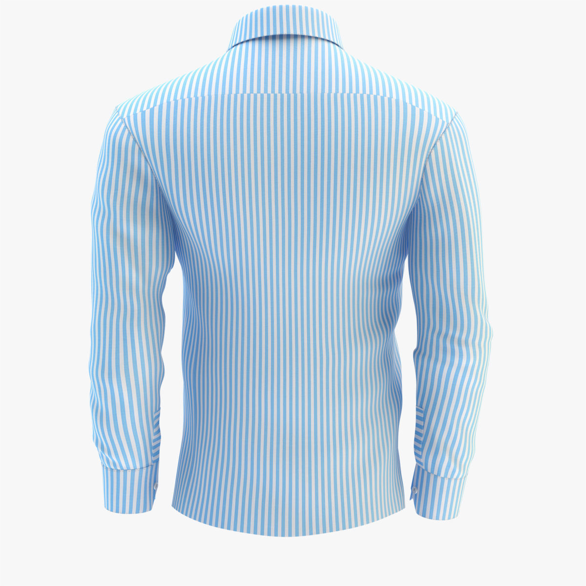 Shirt Blue 3D model_46