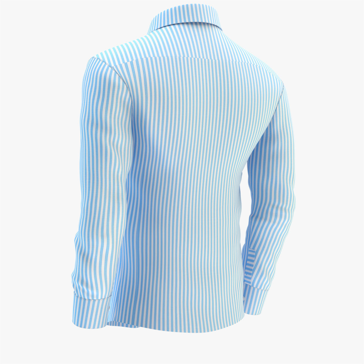 Shirt Blue 3D model_15