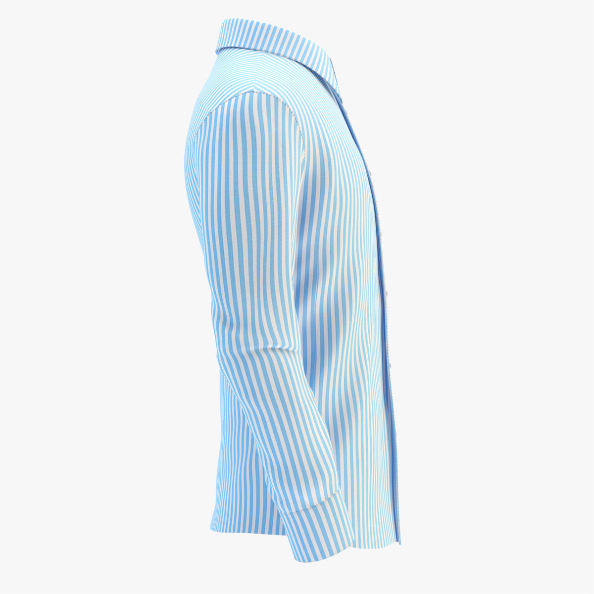 Shirt Blue 3D model_14