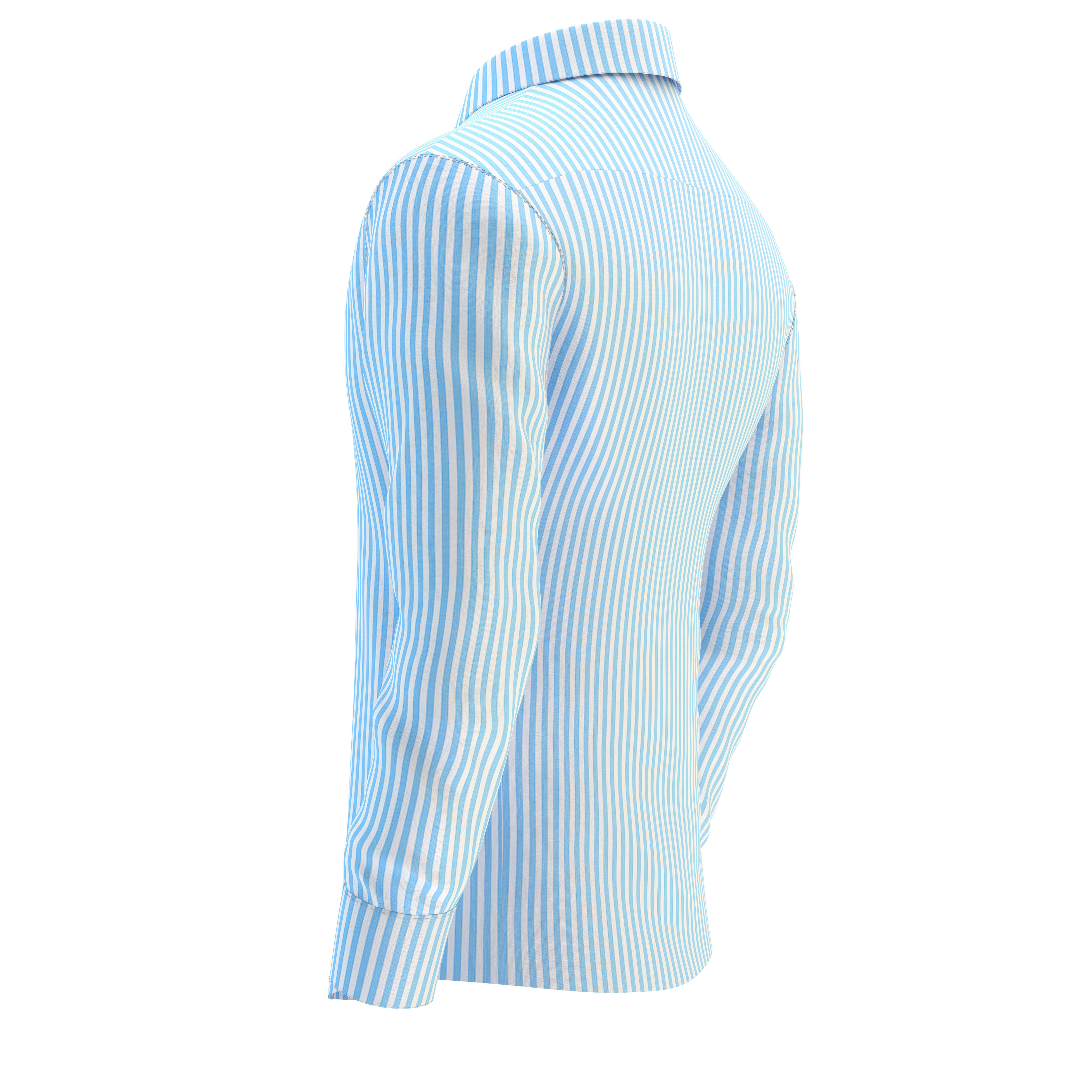 Shirt Blue 3D model_34
