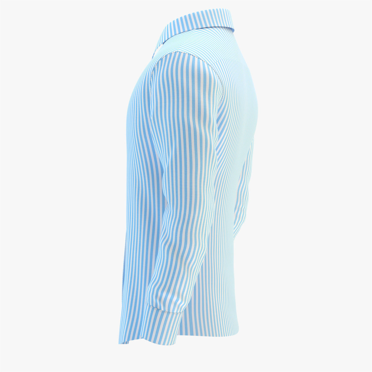 Shirt Blue 3D model_3