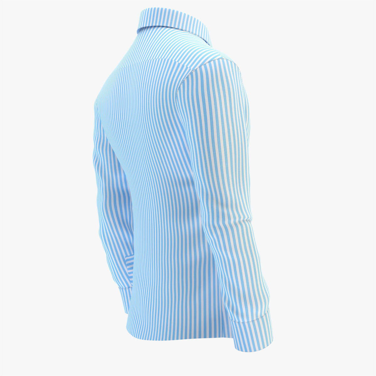 Shirt Blue 3D model_30