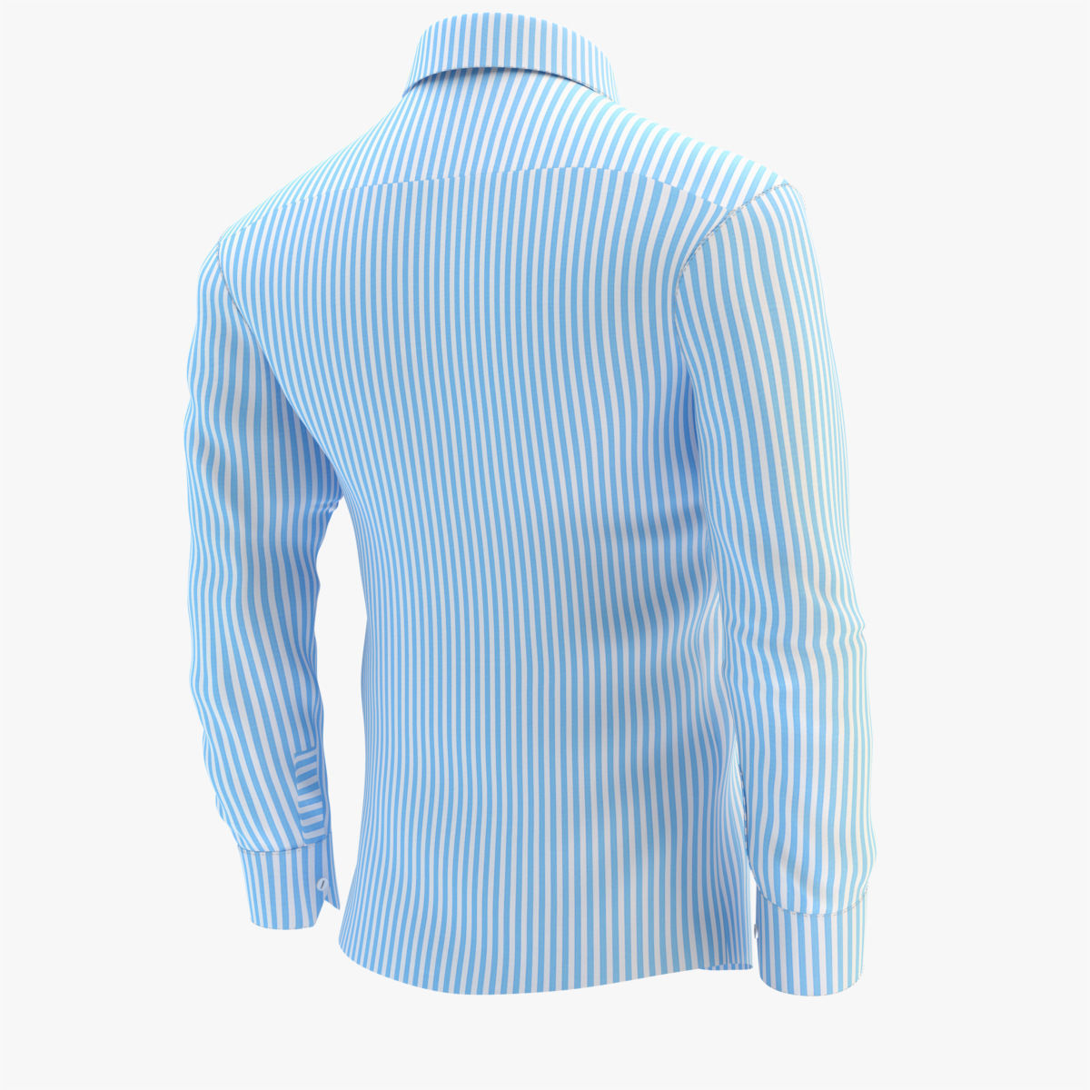 Shirt Blue 3D model_28