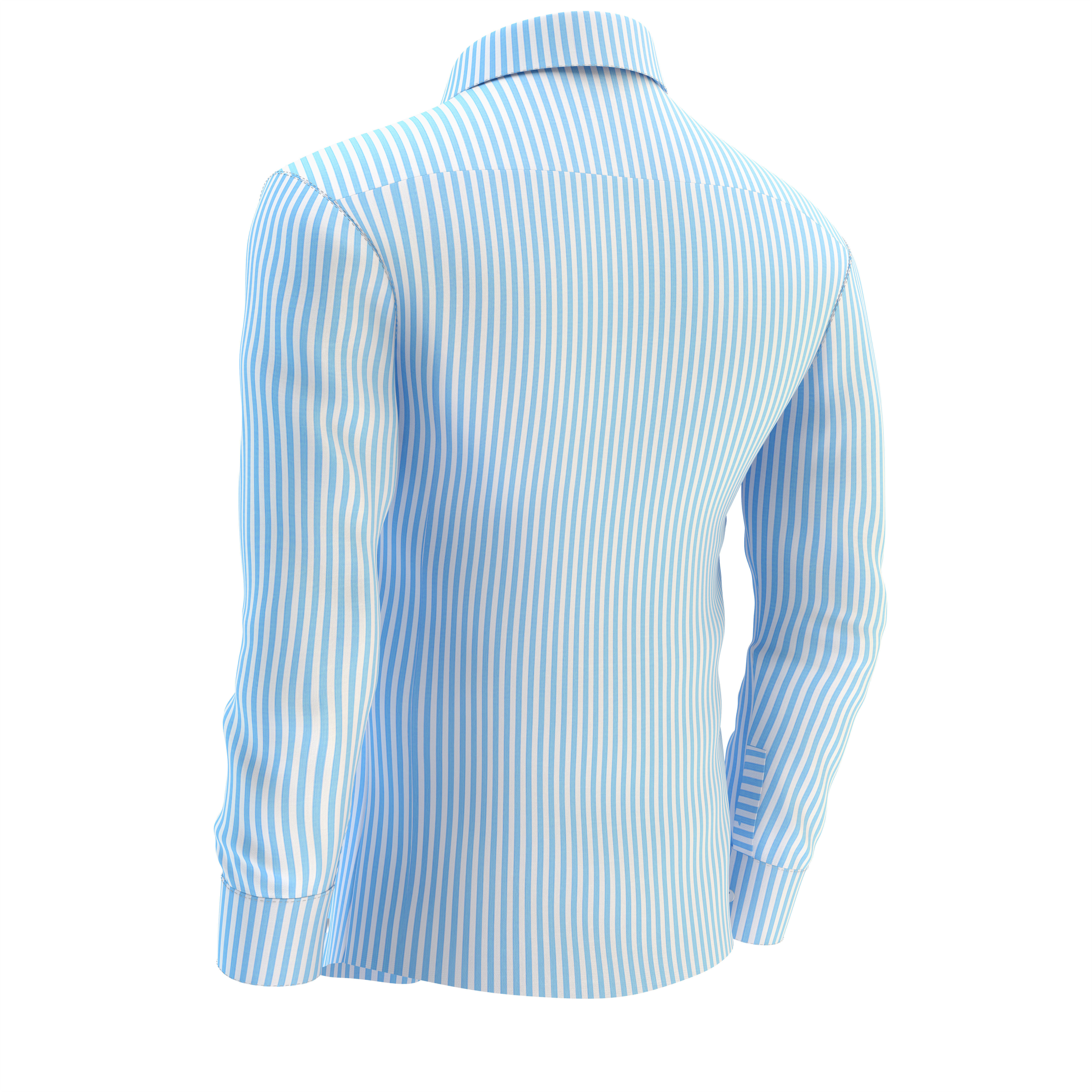 Shirt Blue 3D model_32