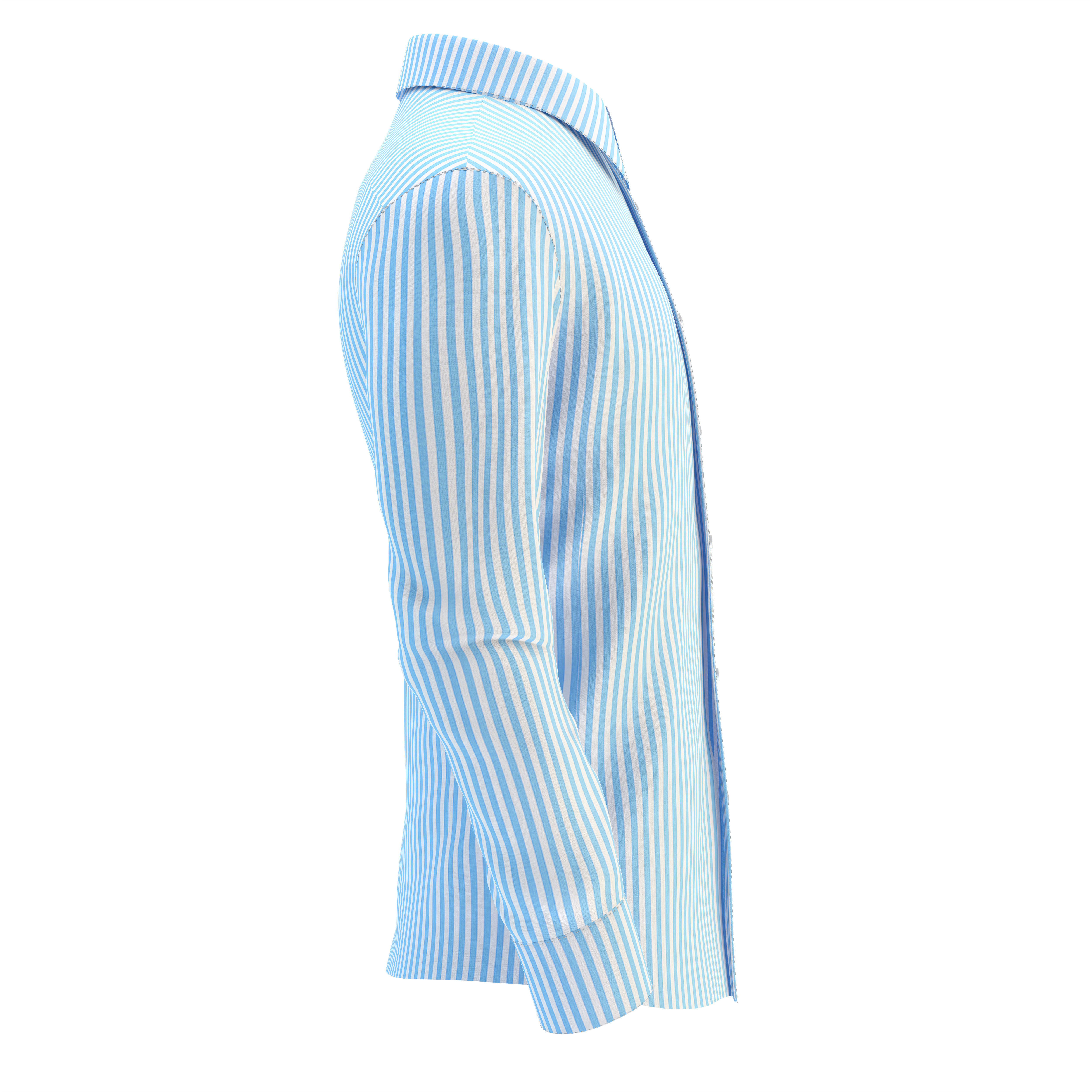 Shirt Blue 3D model_2