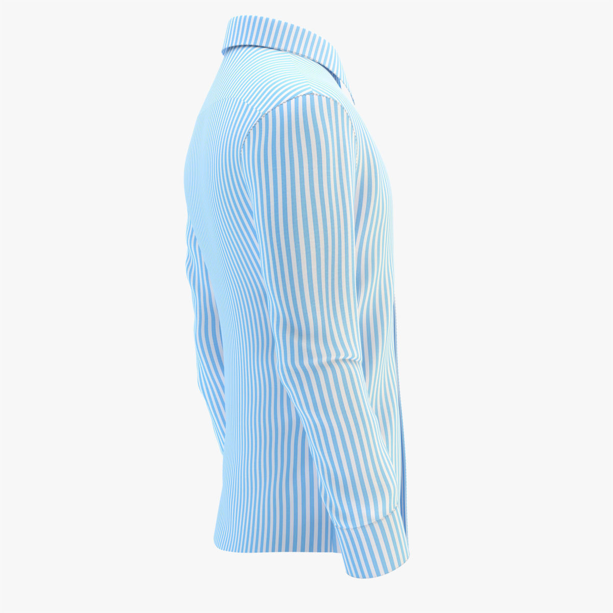 Shirt Blue 3D model_13