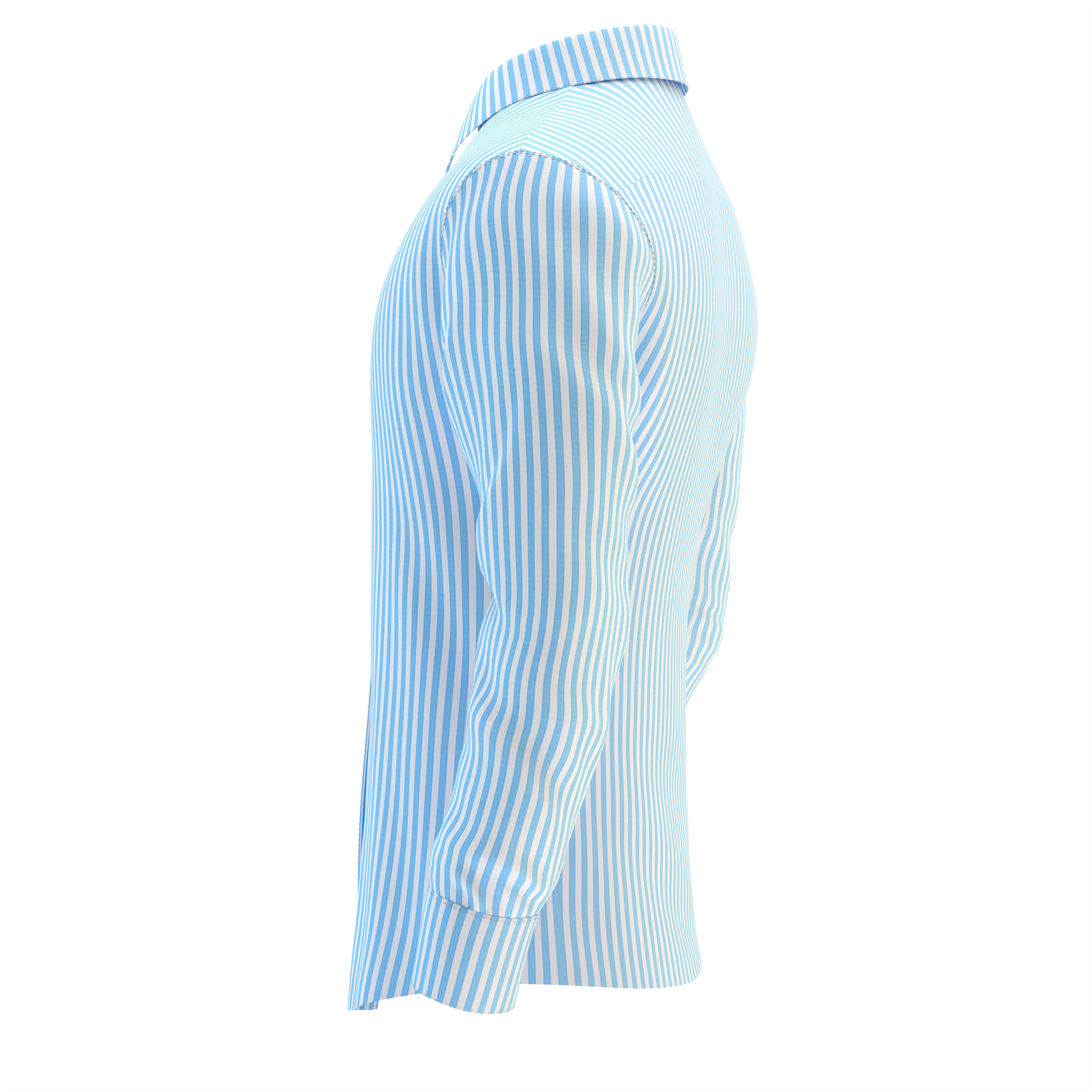 Shirt Blue 3D model_27