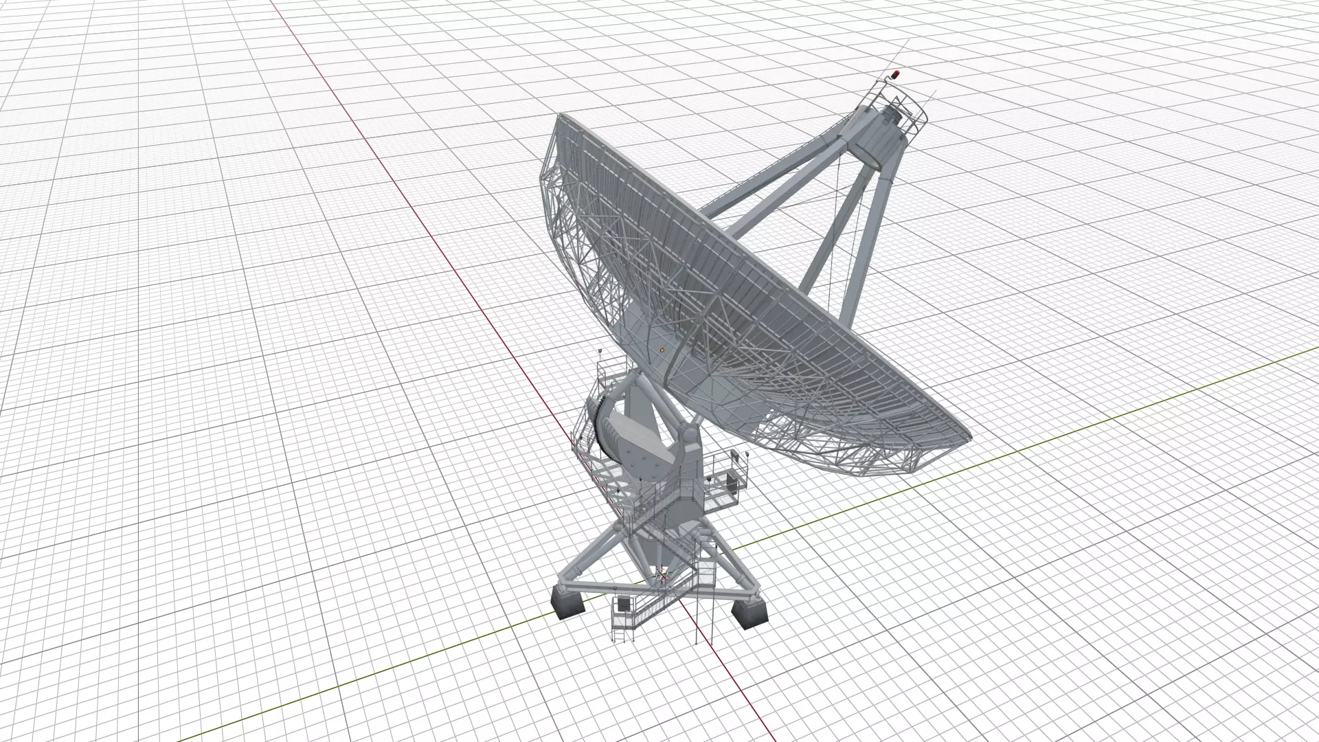 Satellite Dish Antenna 3D model_6