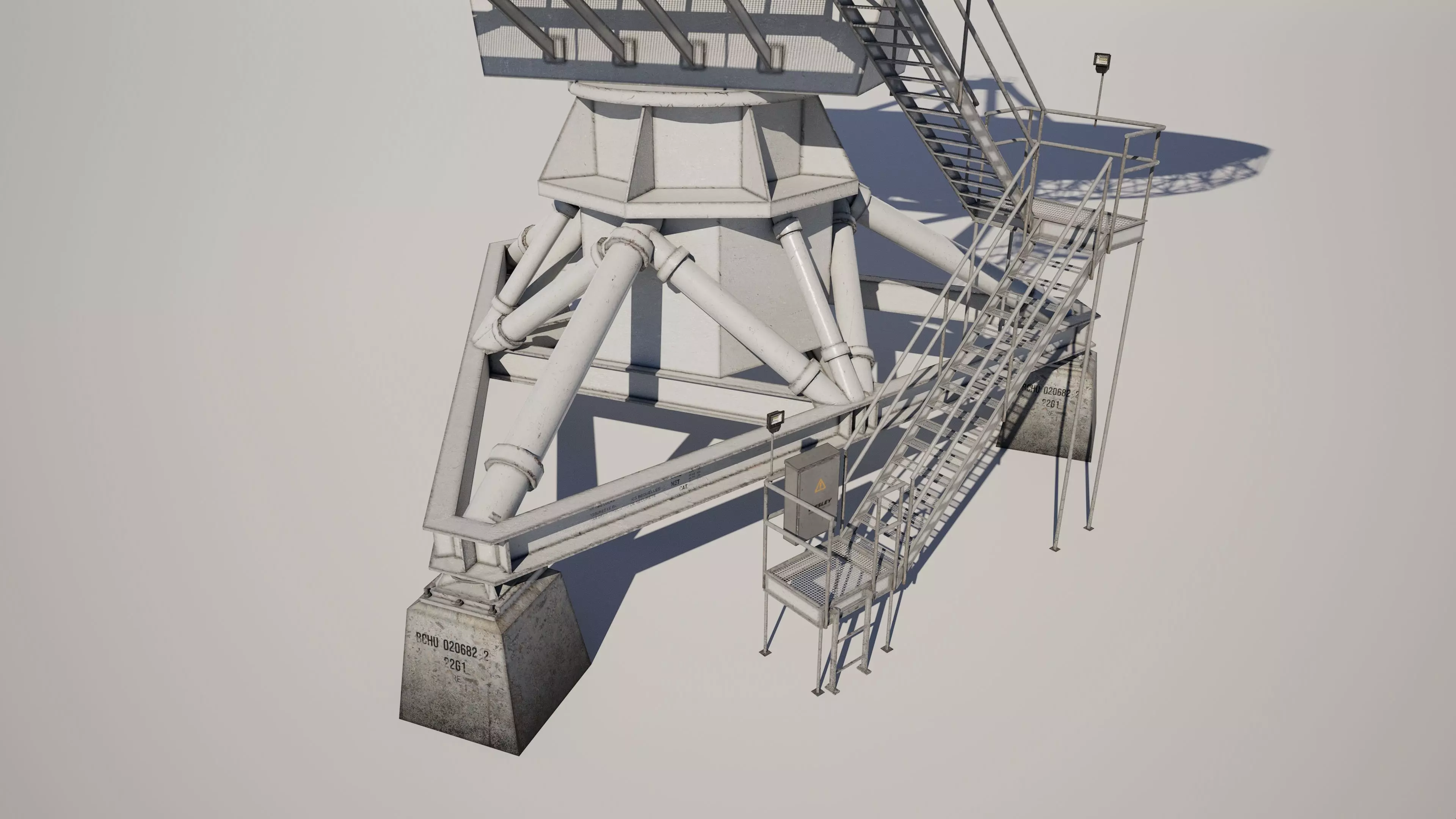 Satellite Dish Antenna 3D model_3