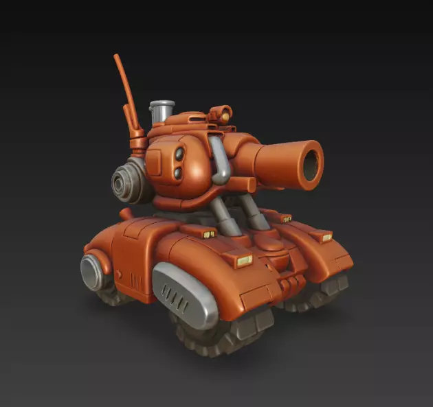 Metal Slug Tank 01 Free 3D print model